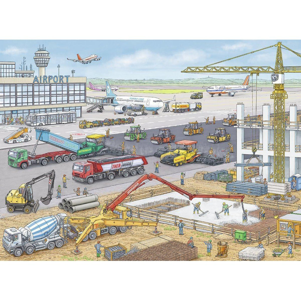 Ravensburger 100 Piece Puzzle Construction at the Airport 10624 canada ontario planes