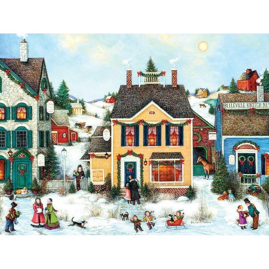 Cobble Hill 275 Piece Puzzle Christmas Town