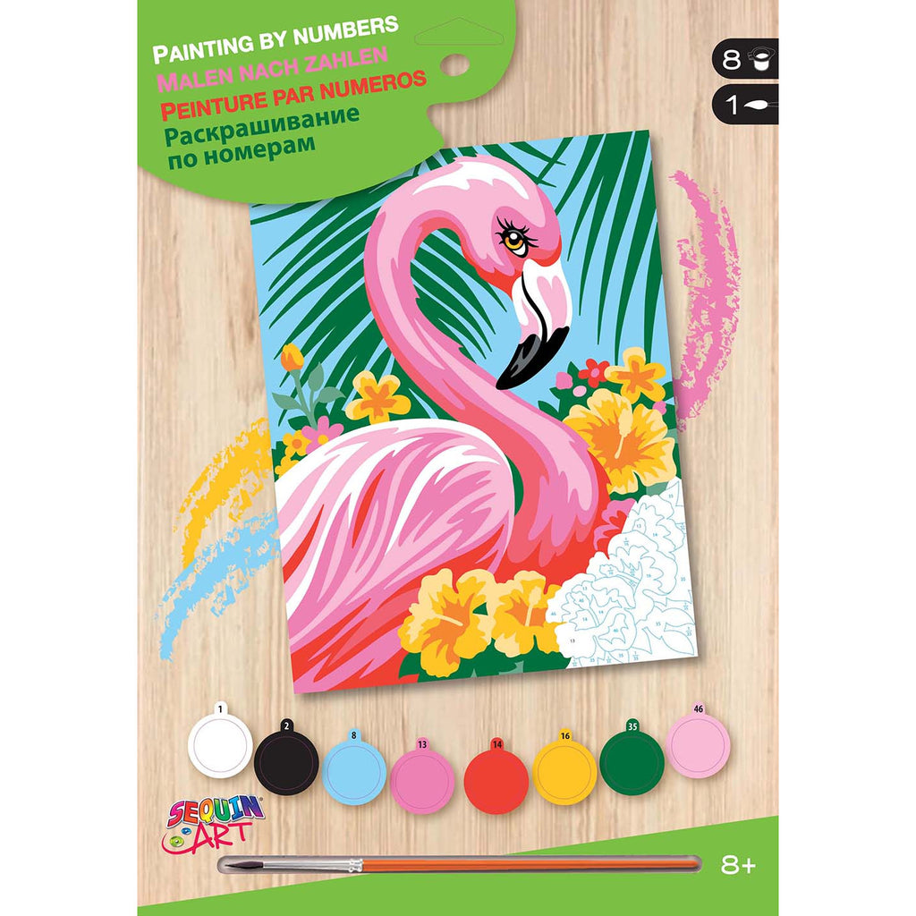 Sequin Art Paint By Numbers Flamingos
