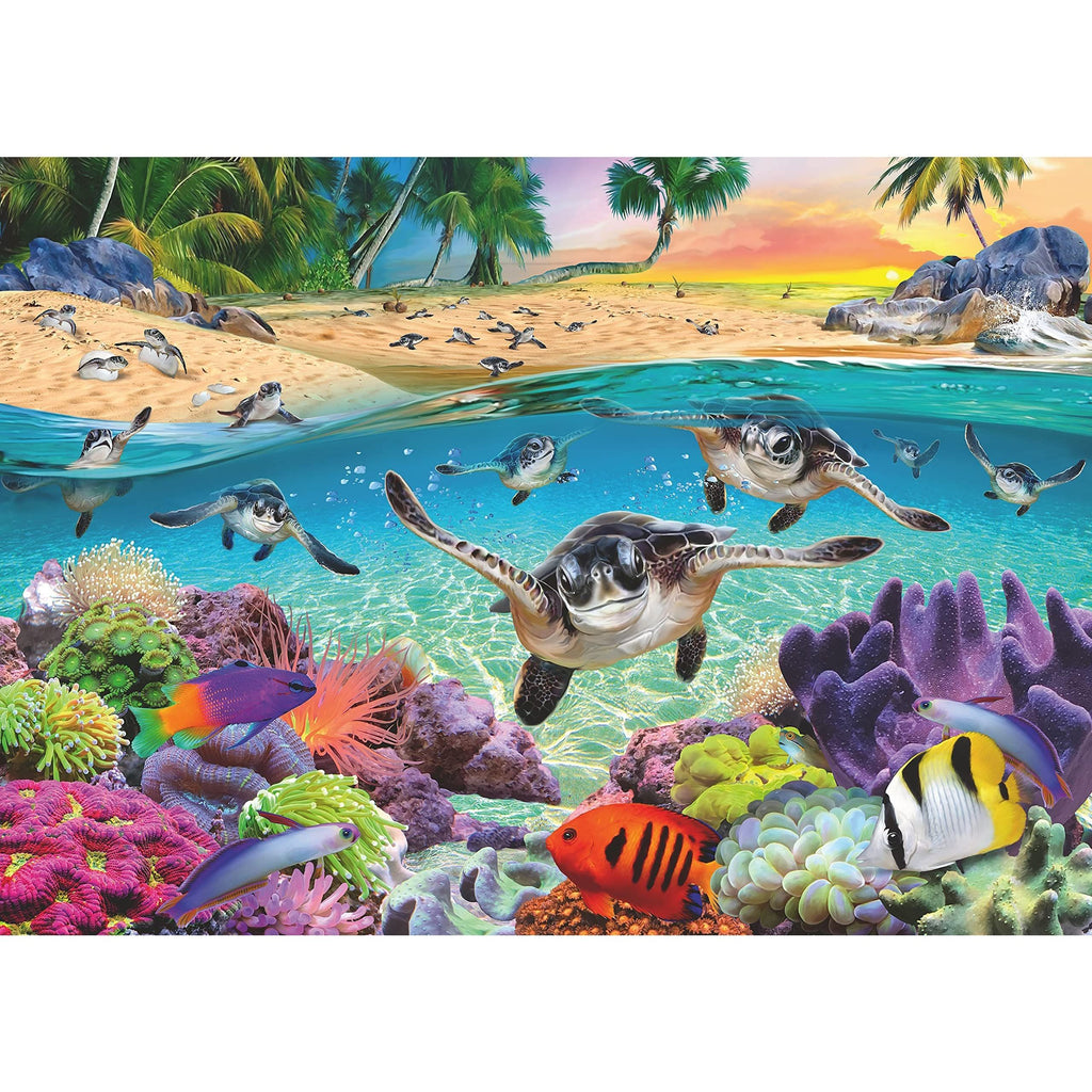Ravensburger 500 Piece Large Format Puzzle Race of the Baby Sea Turtle