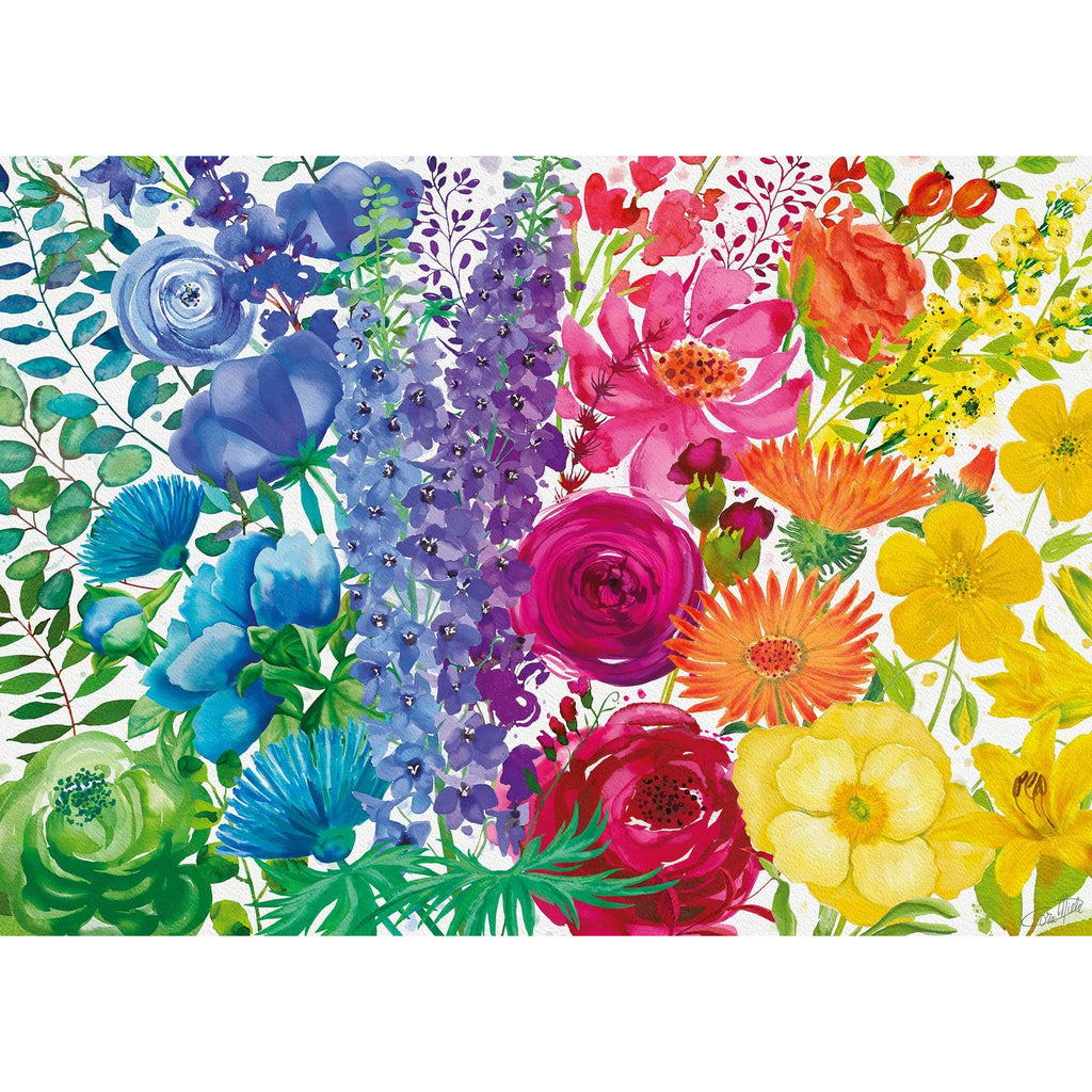 Ravensburger 300 Piece Puzzle Large Format Floral Rainbow