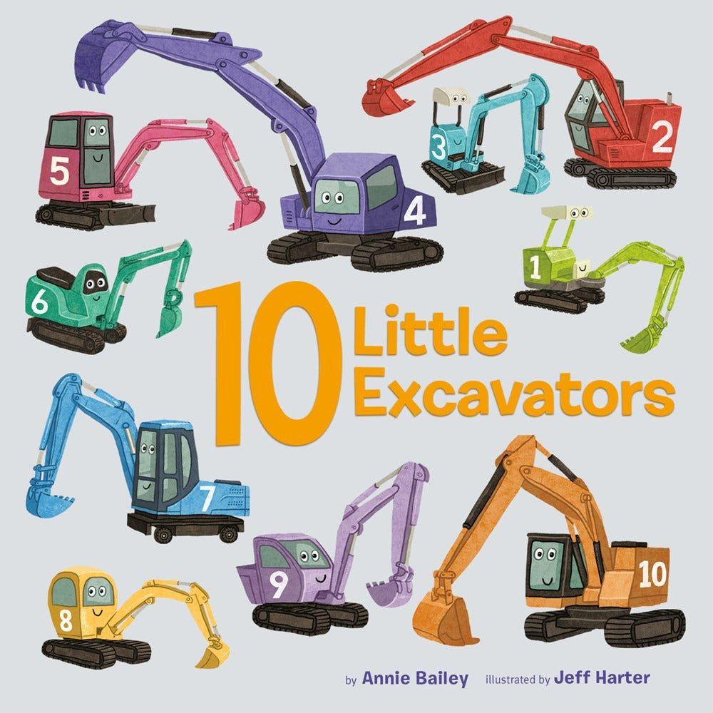 10 Little Excavators Board Book