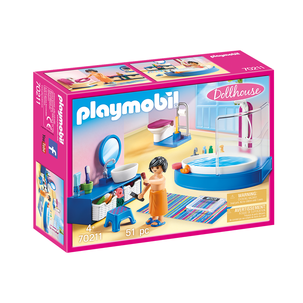 Playmobil Dollhouse Bathroom with Tub 70211 furniture canada ontario