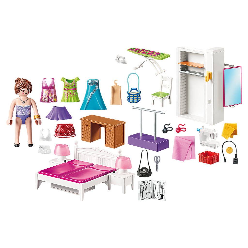Playmobil Dollhouse Bedroom with Sewing Corner 70208 canada ontario