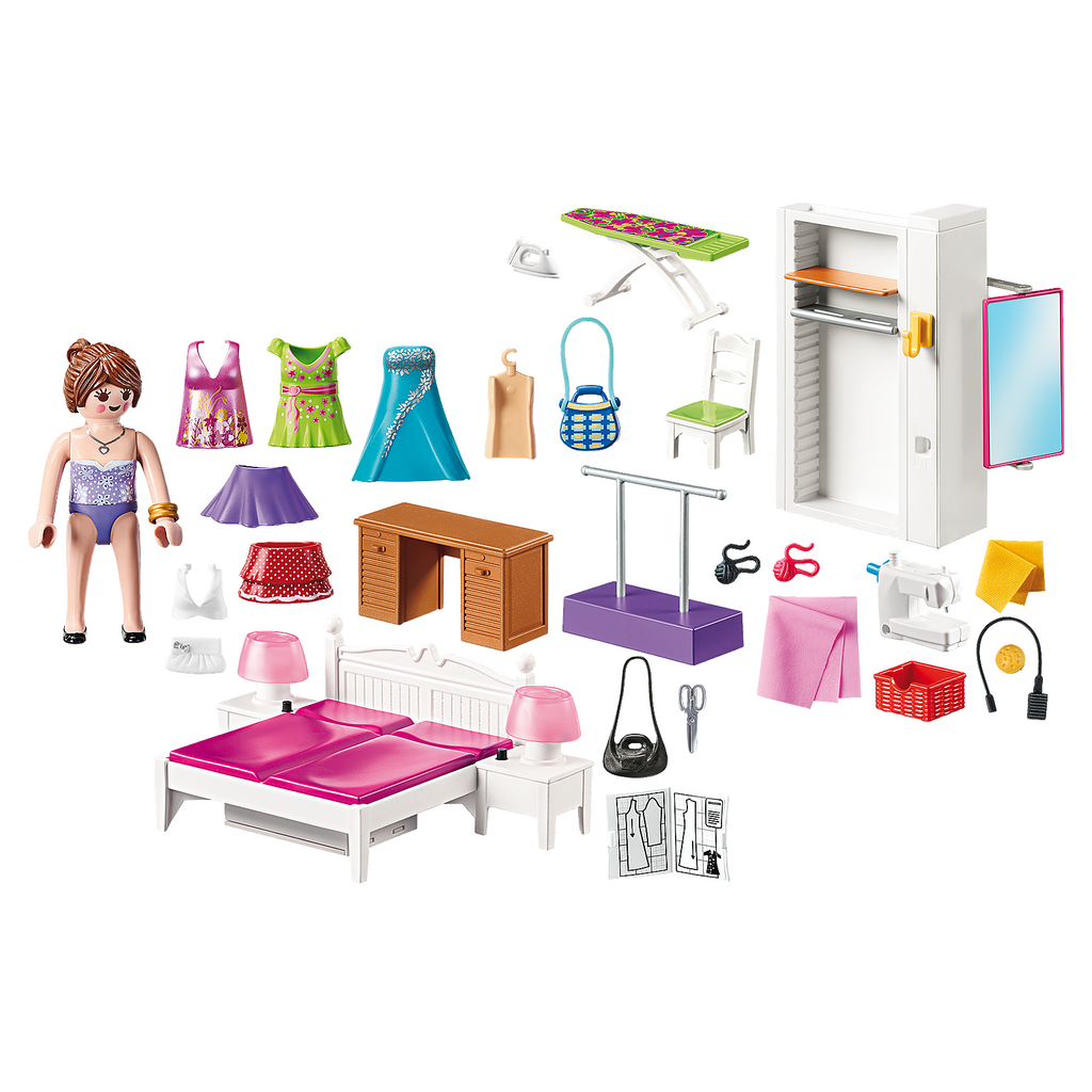 Playmobil Dollhouse Bedroom with Sewing Corner 70208 canada ontario