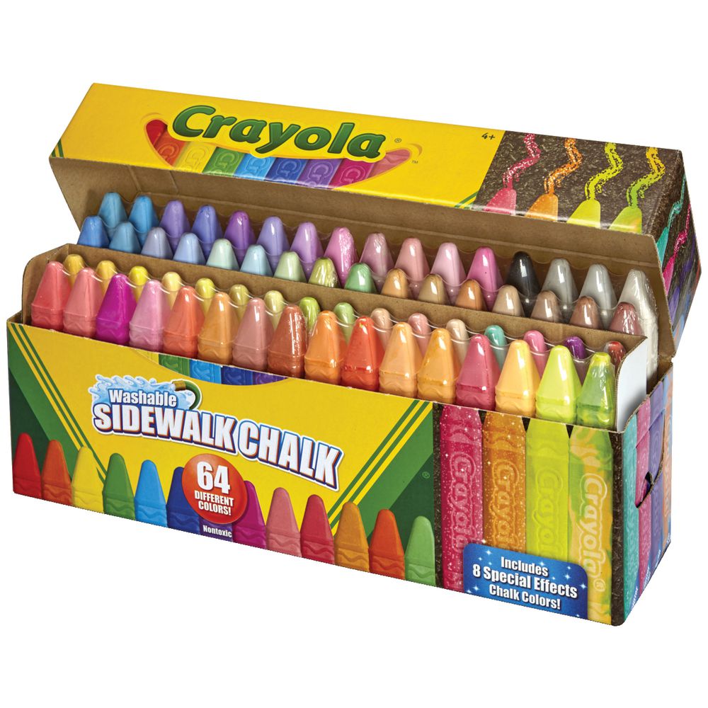 Crayola Sidewalk Chalk 64 Pack canada ontario glitter