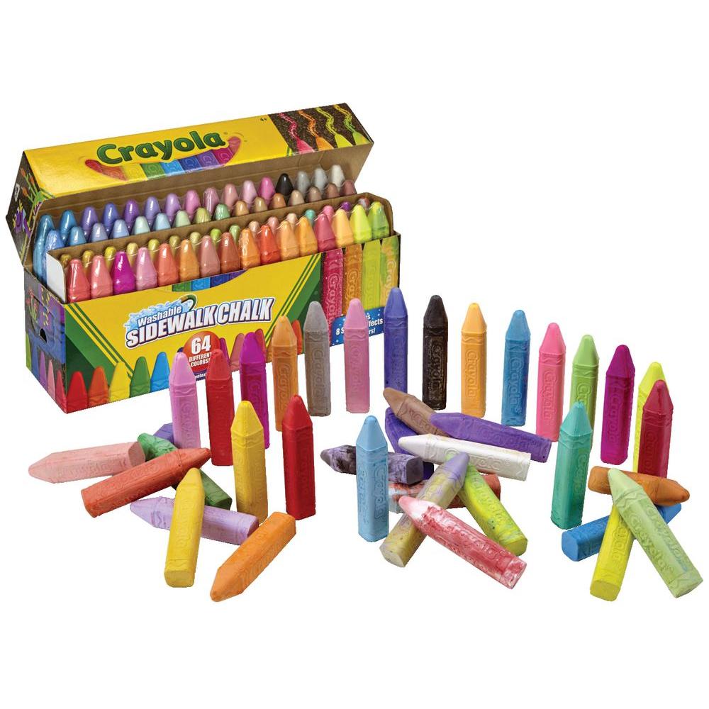Crayola Sidewalk Chalk 64 Pack canada ontario glitter