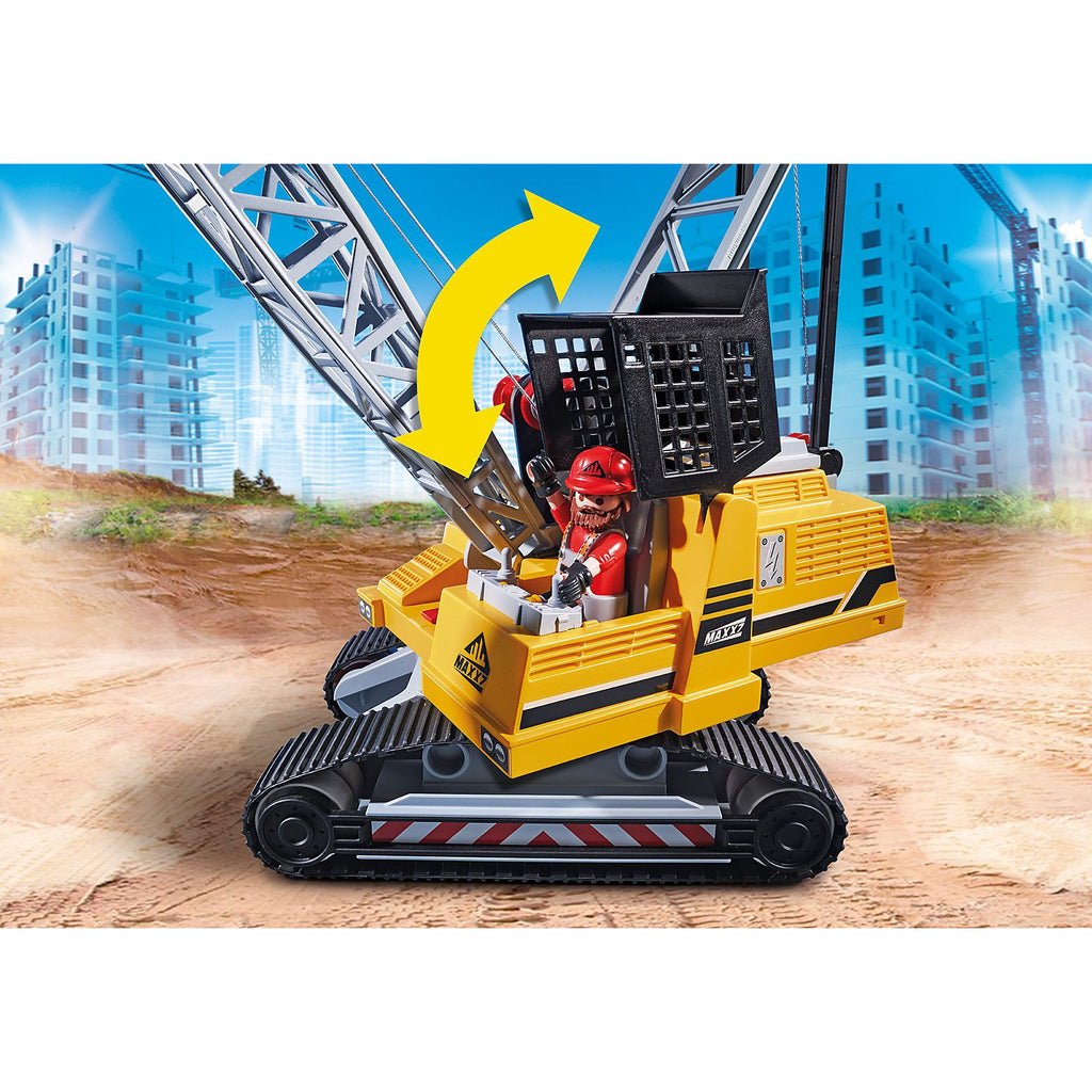 Playmobil City Action Cable Excavator with Building Section 70442 canada ontario