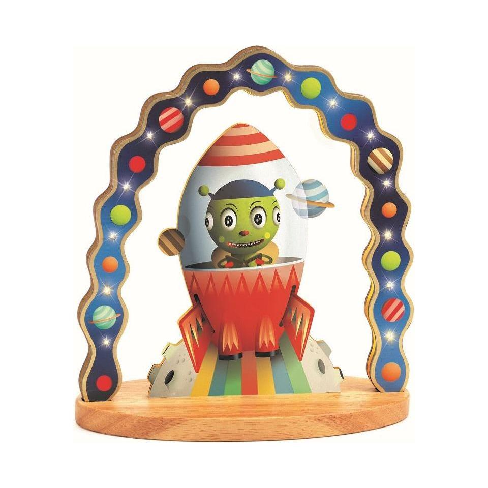 djeco wooden night light mister zinzin space spaceship galaxy outerspace canada ontario