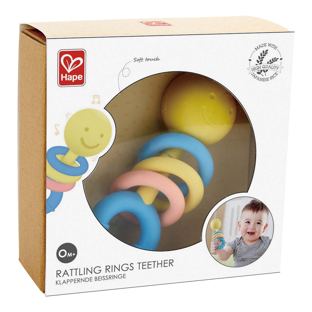 Hape Rattling Rings Teether e0024 canada ontario baby infant