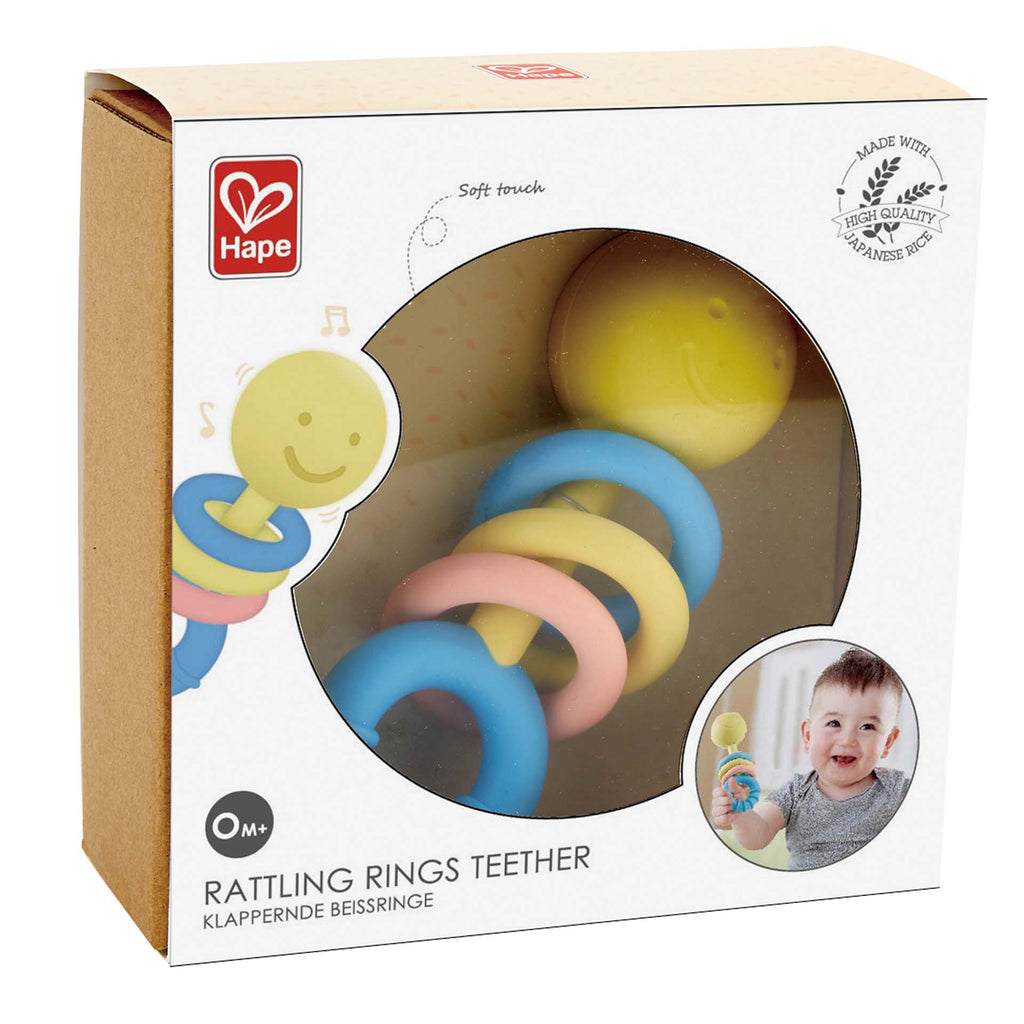 Hape Rattling Rings Teether e0024 canada ontario baby infant