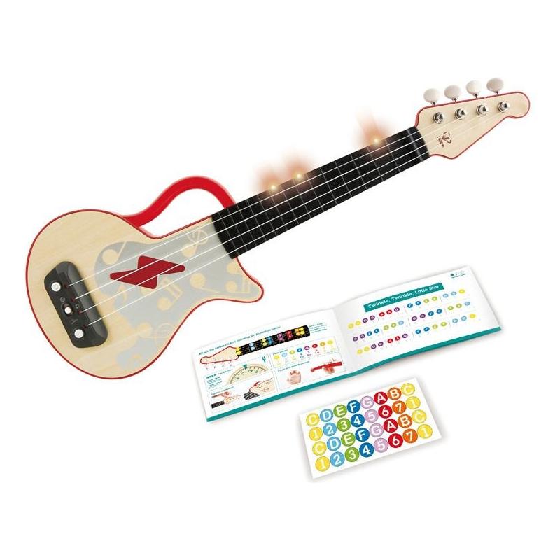 Hape Learn with Lights Electric Ukulele Red e0624 canada ontario