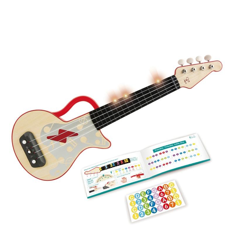 Hape Learn with Lights Electric Ukulele Red e0624 canada ontario