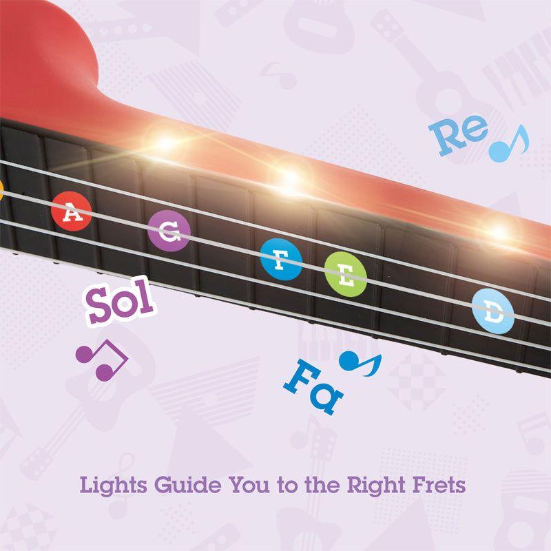Hape Learn with Lights Electric Ukulele Red e0624 canada ontario