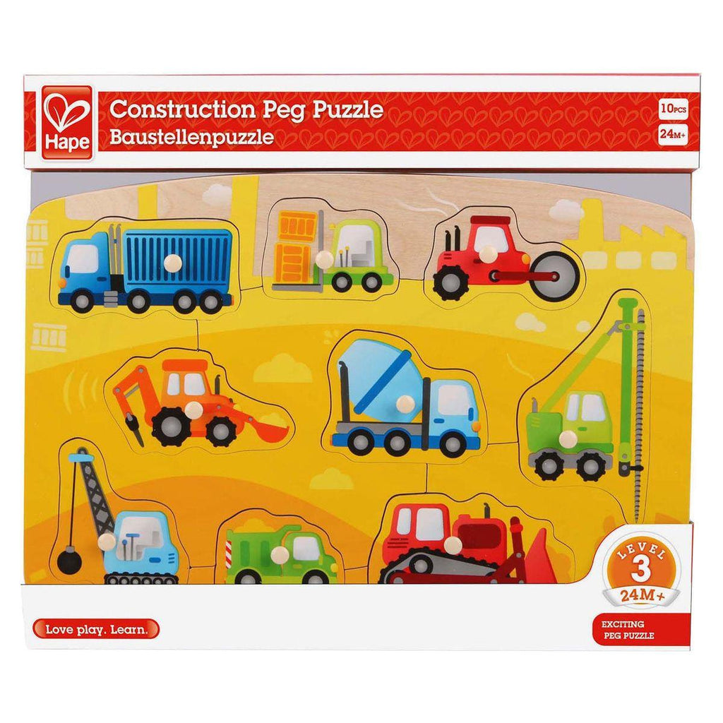 Hape Construction Peg Puzzle e1407
