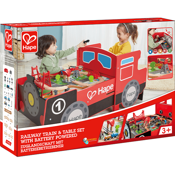 Hape Tidy Up Train and Railway Set Table