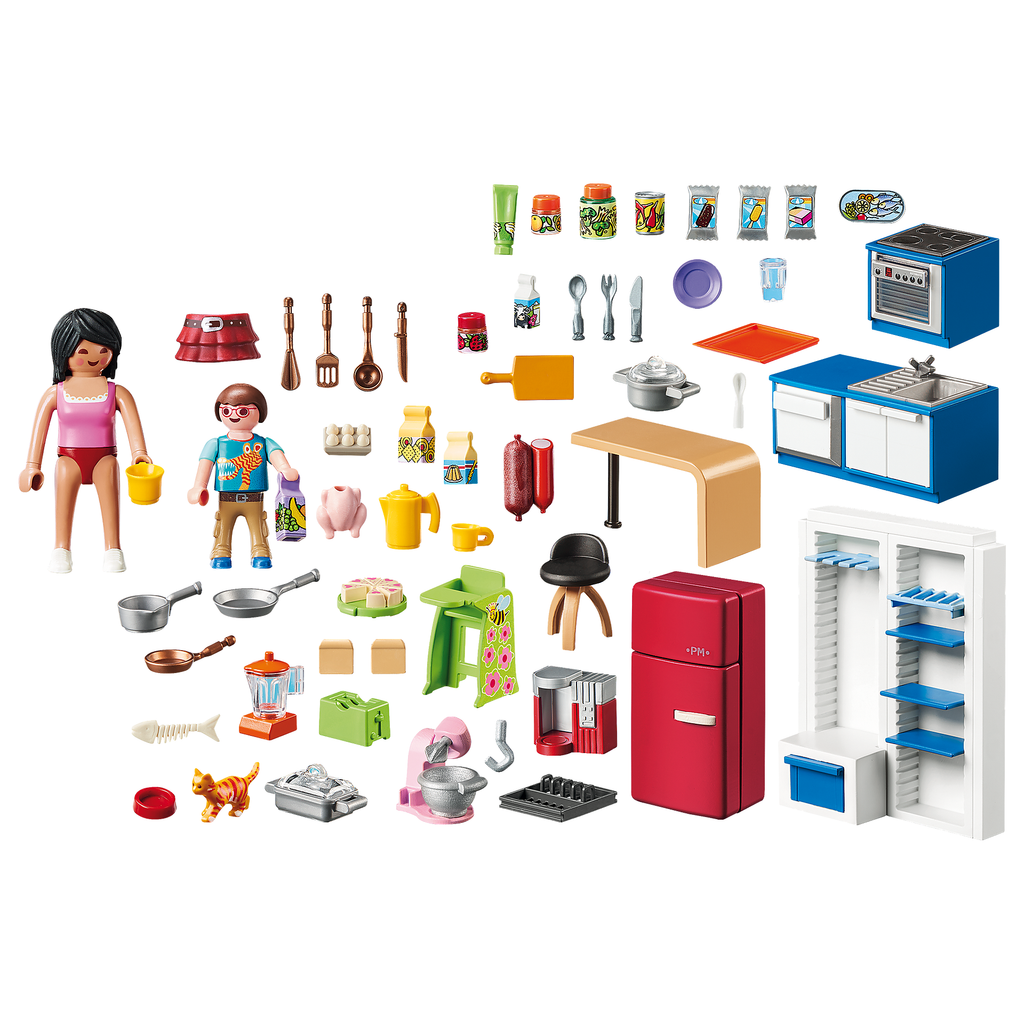 Playmobil Dollhouse Family Kitchen 70206