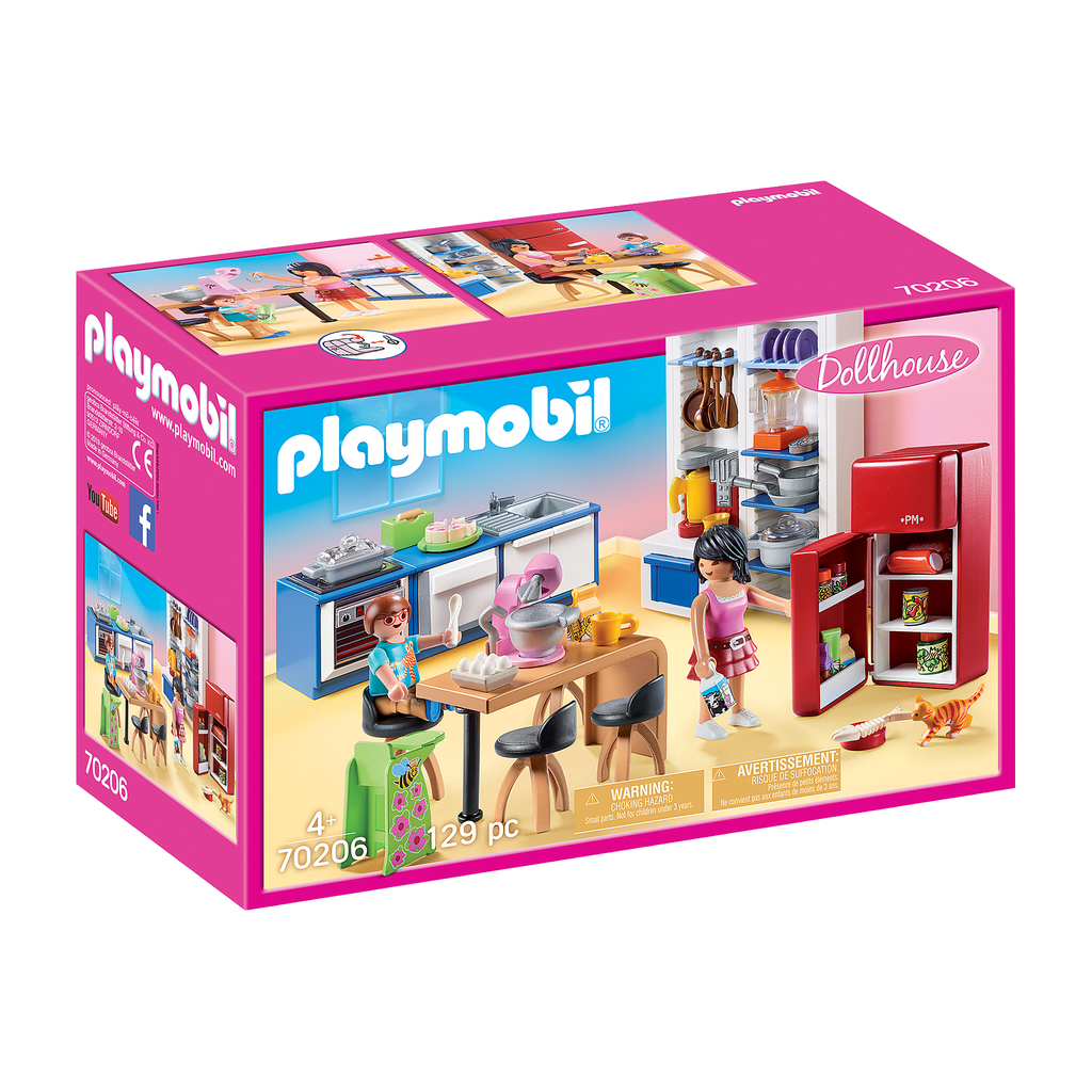 Playmobil Dollhouse Family Kitchen 70206