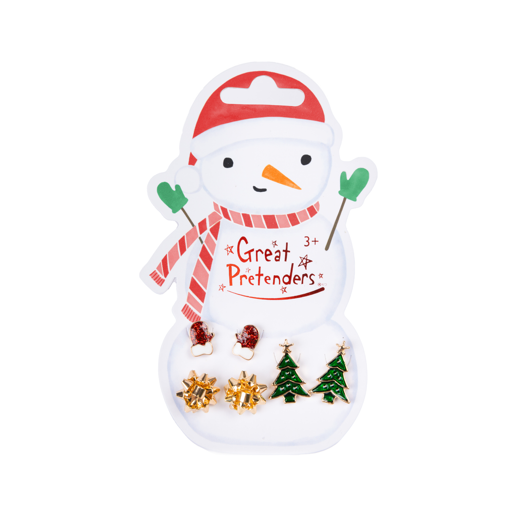Great Pretenders Snowman Pierced Earrings