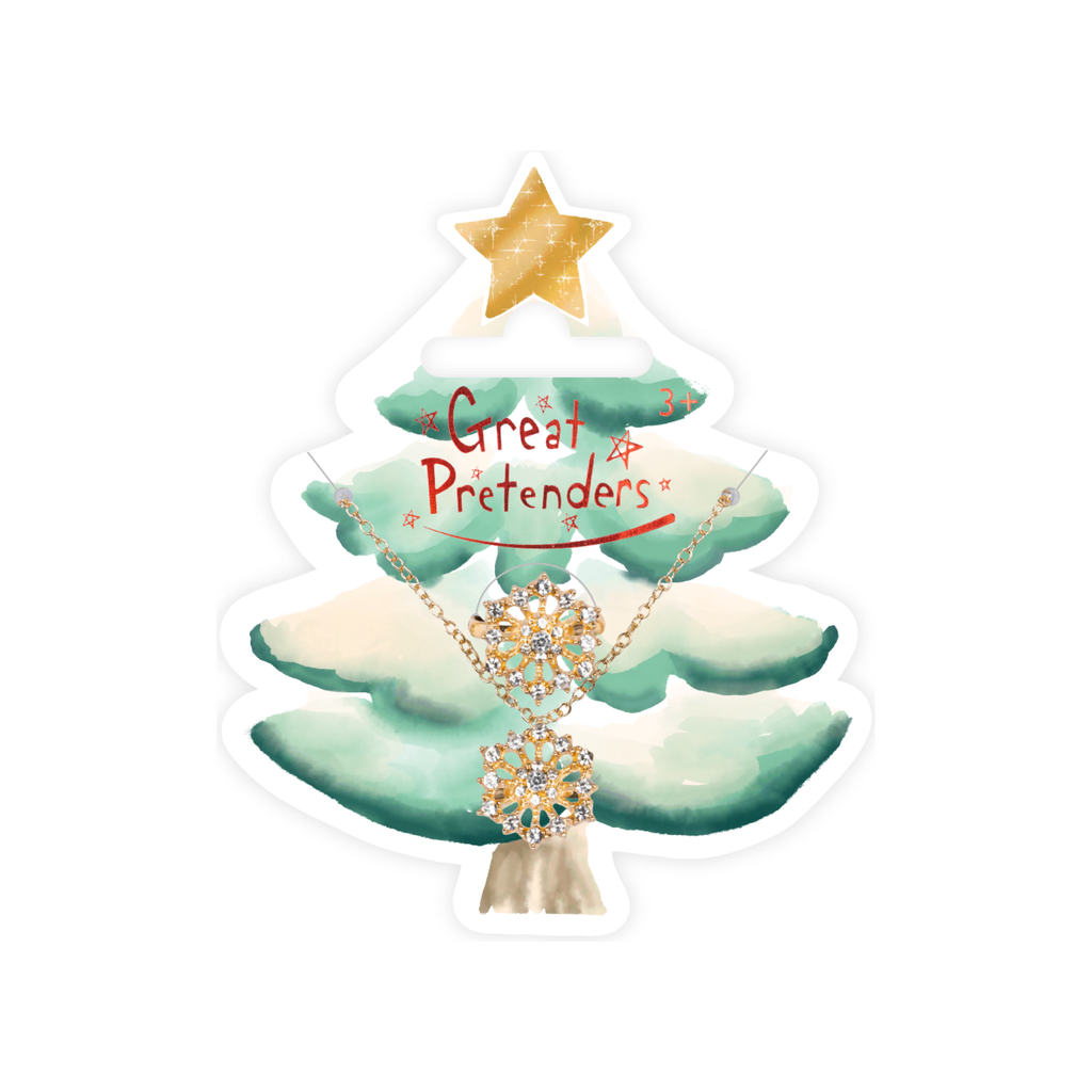 Great Pretenders Snowflake Necklace and Ring
