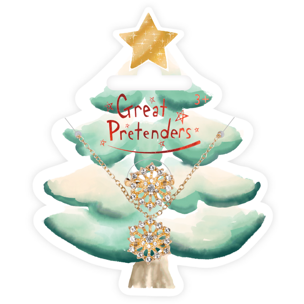 Great Pretenders Snowflake Necklace and Ring