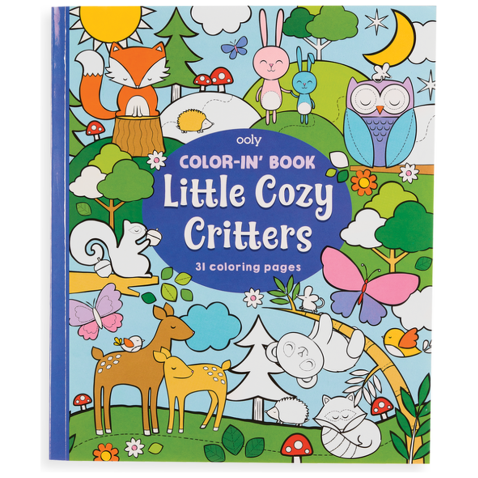 Ooly Colour-in Book: Little Cozy Critters