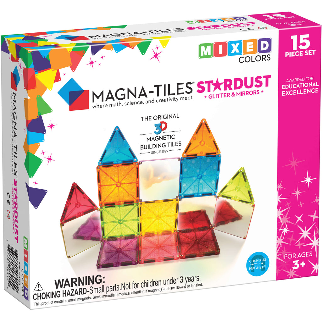 Magna-Tiles Stardust Glitter 15 Piece Set