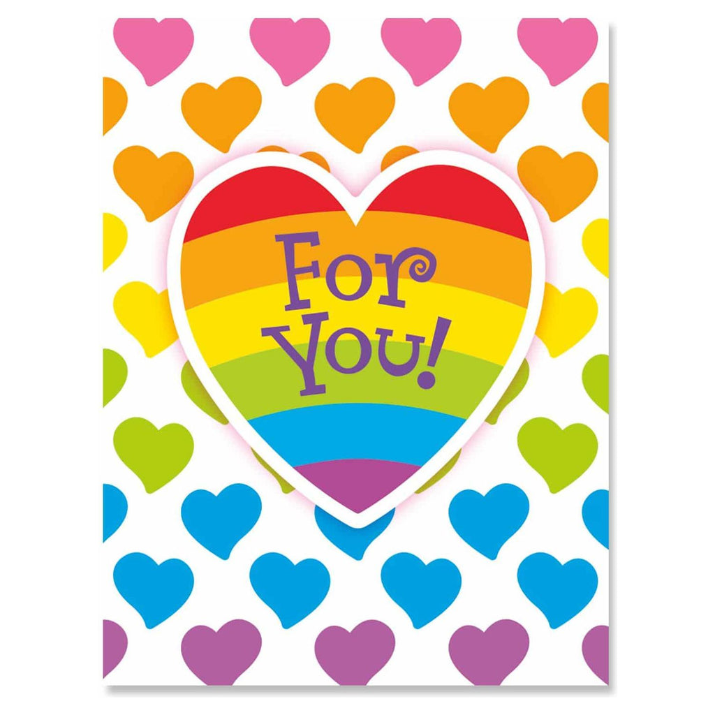 Peaceable Kingdom Gift Enclosure Rainbow Hearts