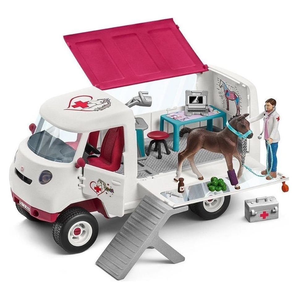 Schleich Mobile Vet with Hanoverian Foal