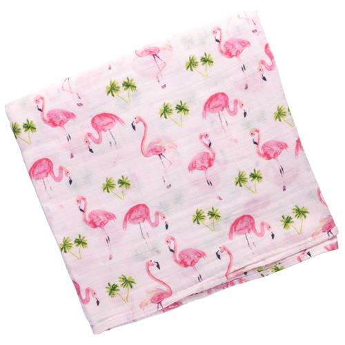 Stephen Joseph Muslin Blanket Flamingo