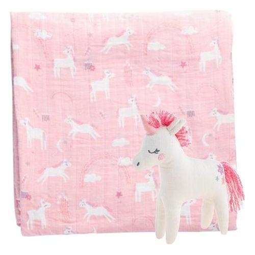 Stephen Joseph Muslin Blanket and Stuffed Animal Unicorn