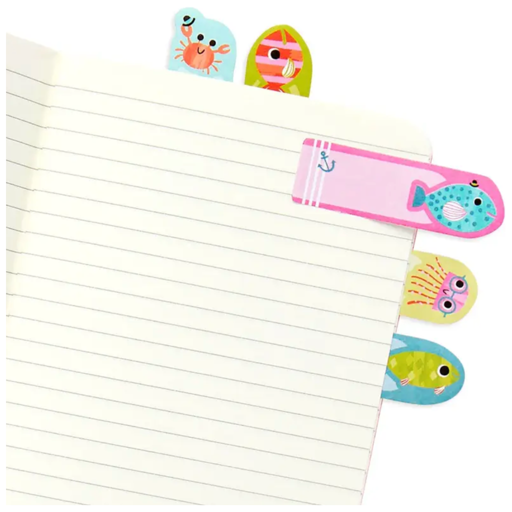 Ooly Note Pals Sticky Tabs Friendly Fish