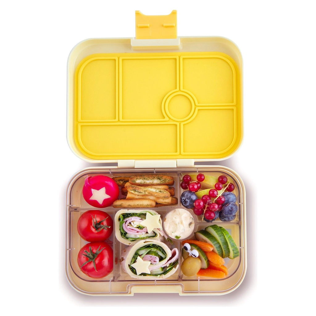 Yumbox Original 6 Compartment Sunburst Yellow with Koala Tray