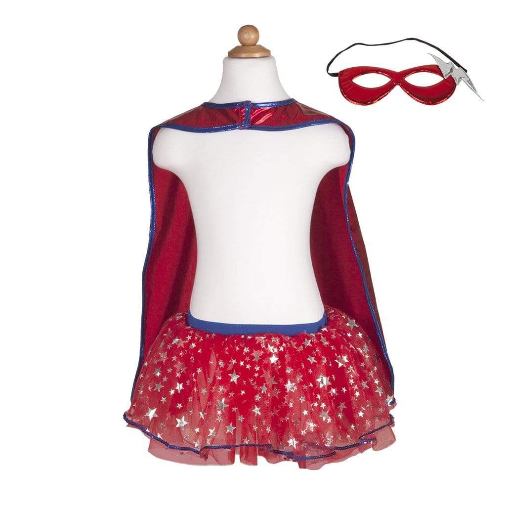 Great Pretenders Superhero Tutu with Cape and Mask Size 4/7 67675 canada ontario