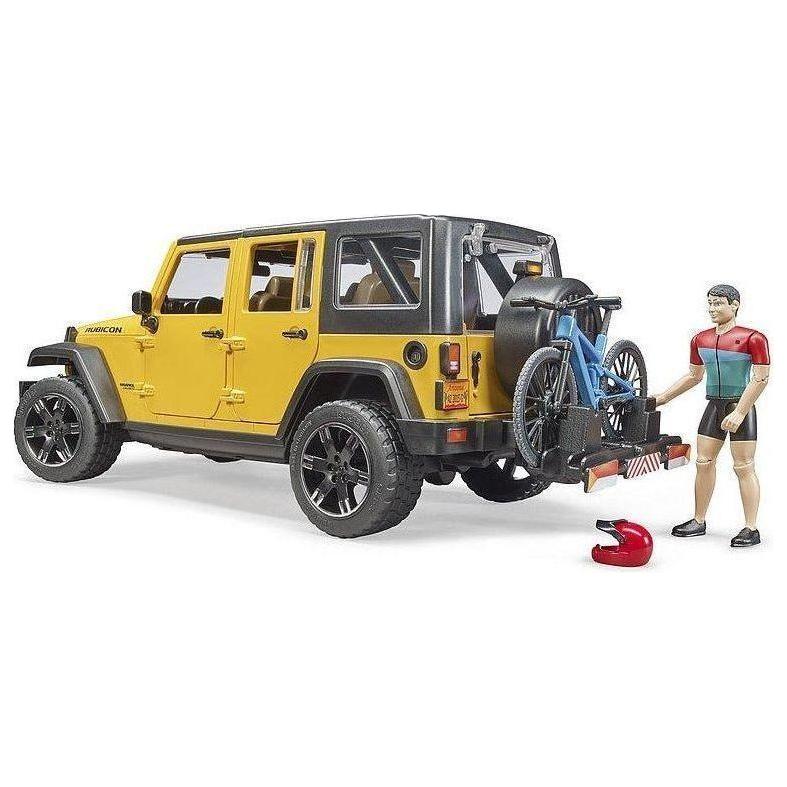 Bruder Jeep Wrangler Rubicon with Mountain Bike and Figure 02543 canada ontario