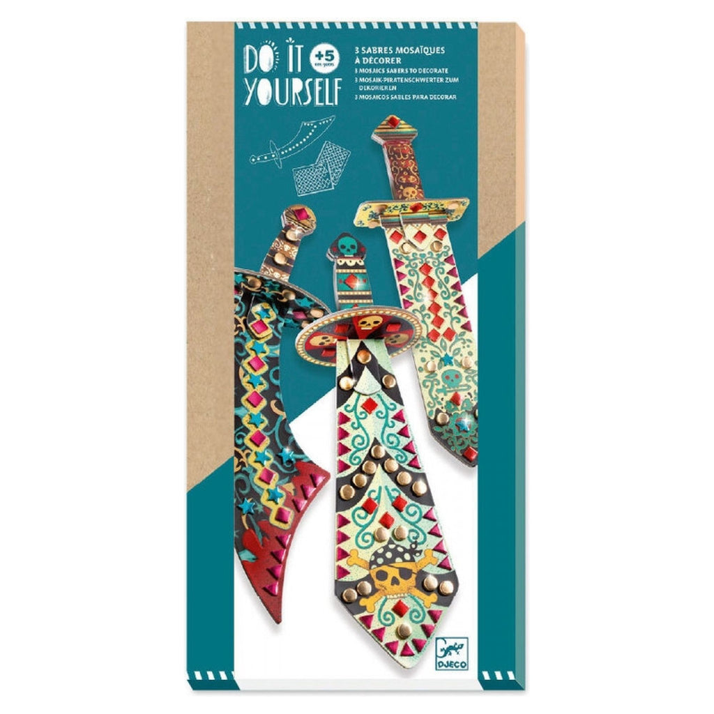 Djeco DIY Like A Pirate Mosaic Swords canada ontario