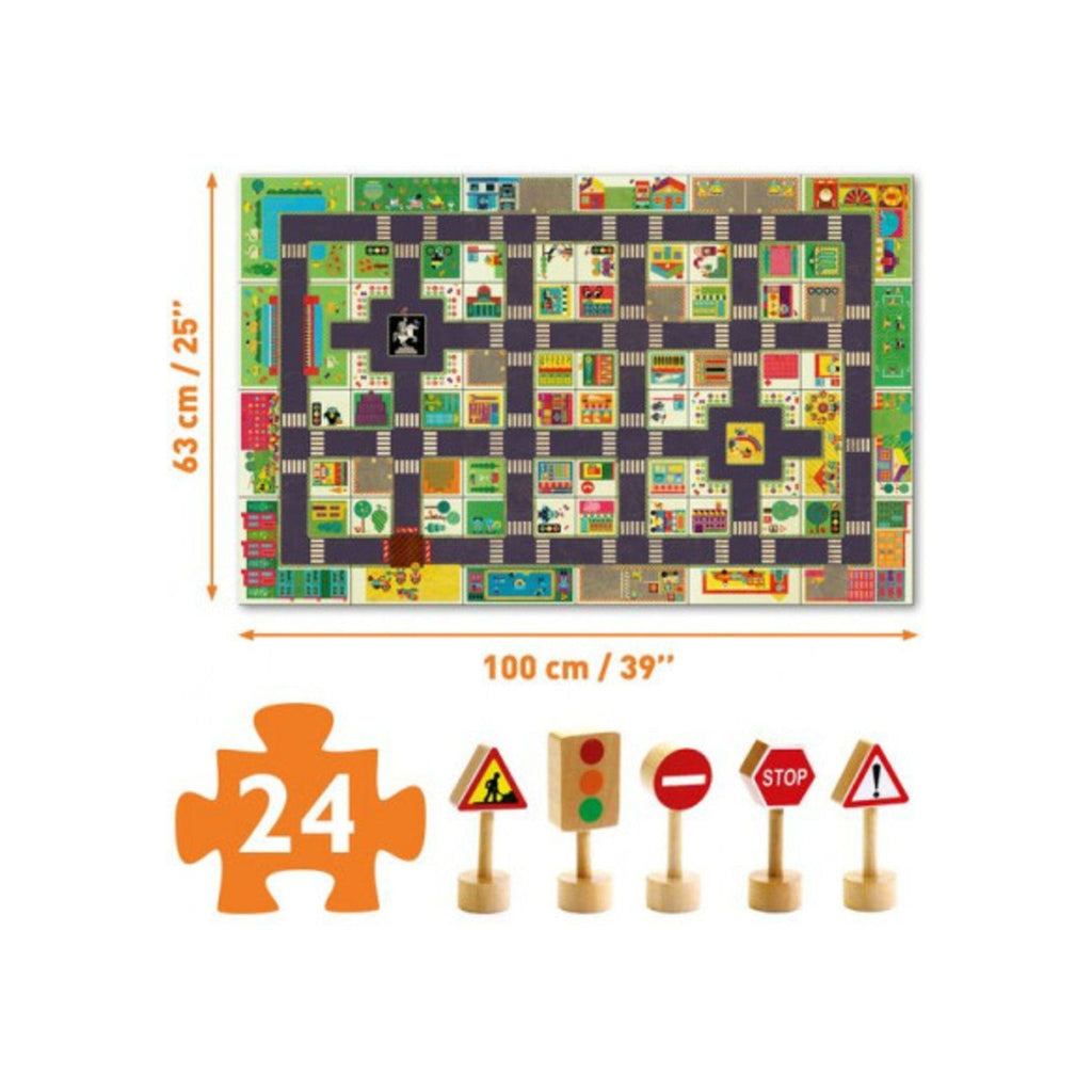 Djeco Floor Puzzle 24 Pieces The City
