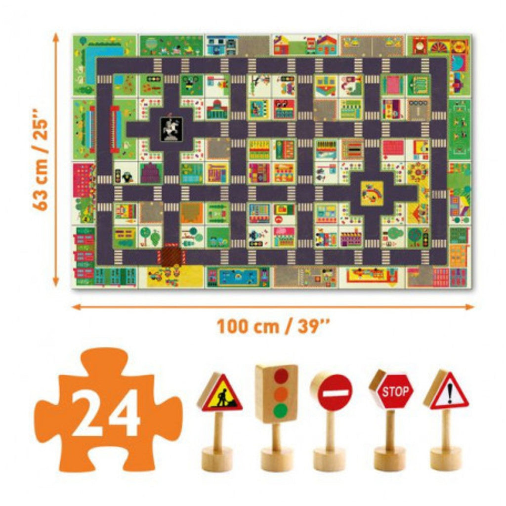 Djeco Floor Puzzle 24 Pieces The City