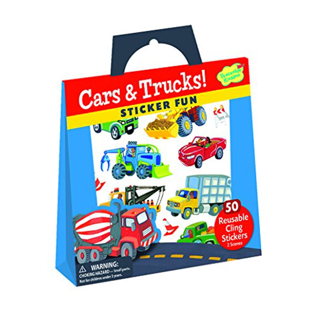 Peaceable Kingdom Reusable Sticker Tote Cars & Trucks