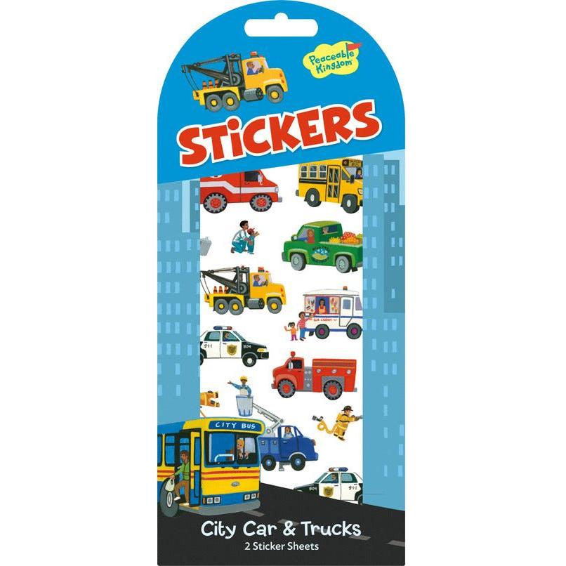 Peaceable Kingdom Stickers City Cars & Trucks