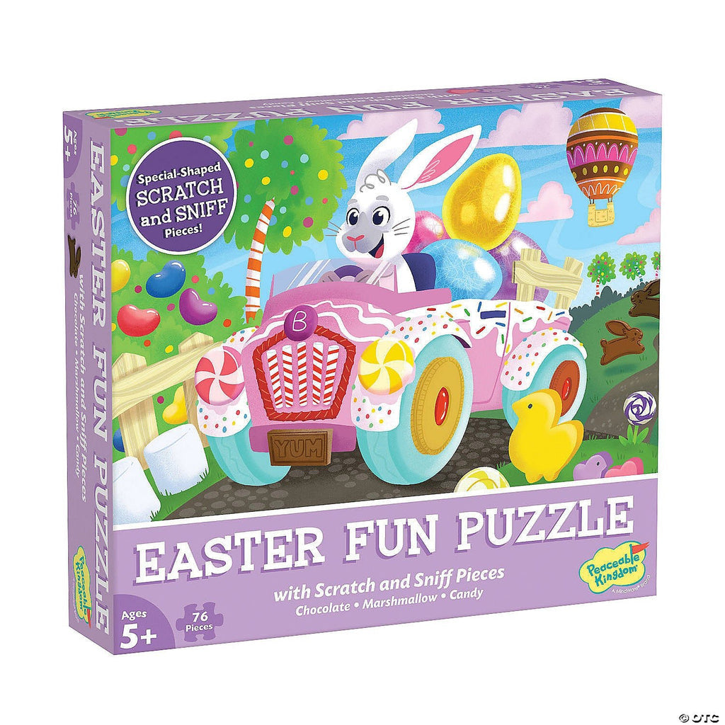 Peaceable Kingdom Scratch and Sniff Puzzle: Easter Fun