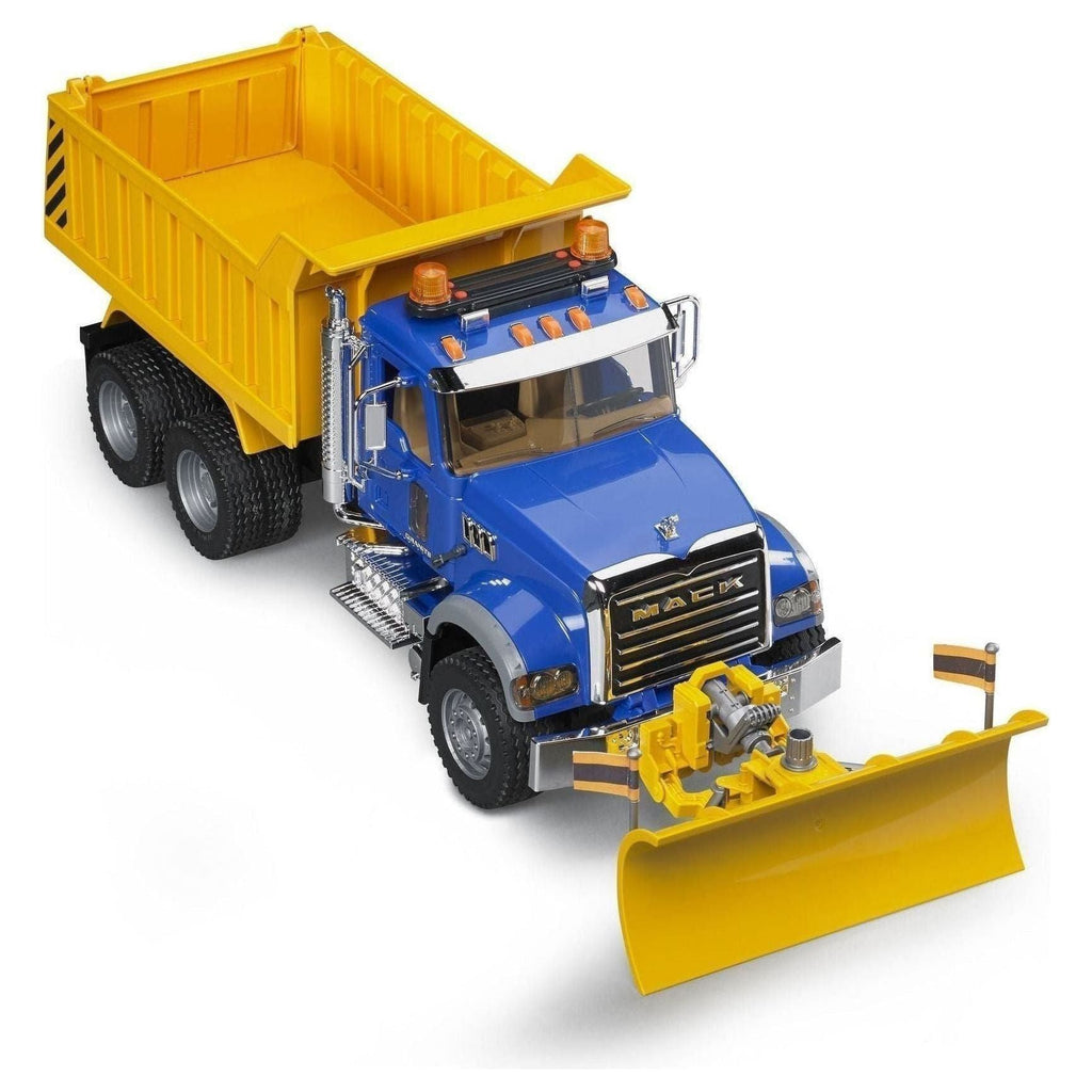 Bruder MACK Dump Truck with Snow Plow Blade 02825