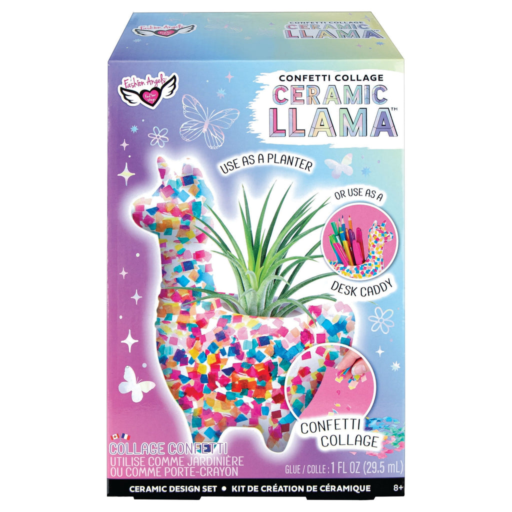 Fashion Angels Confetti Collage Ceramic Llama