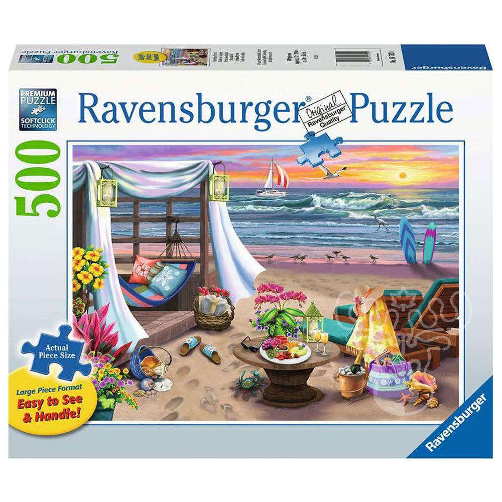 Ravensburger 500 Piece Puzzle Large Format Cabana Retreat 16792 canada ontario