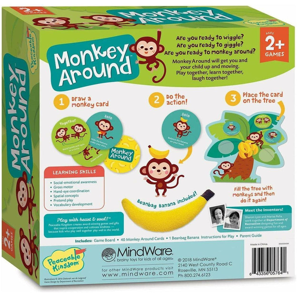 Peaceable Kingdom Monkey Around The Wiggle & Giggle Game