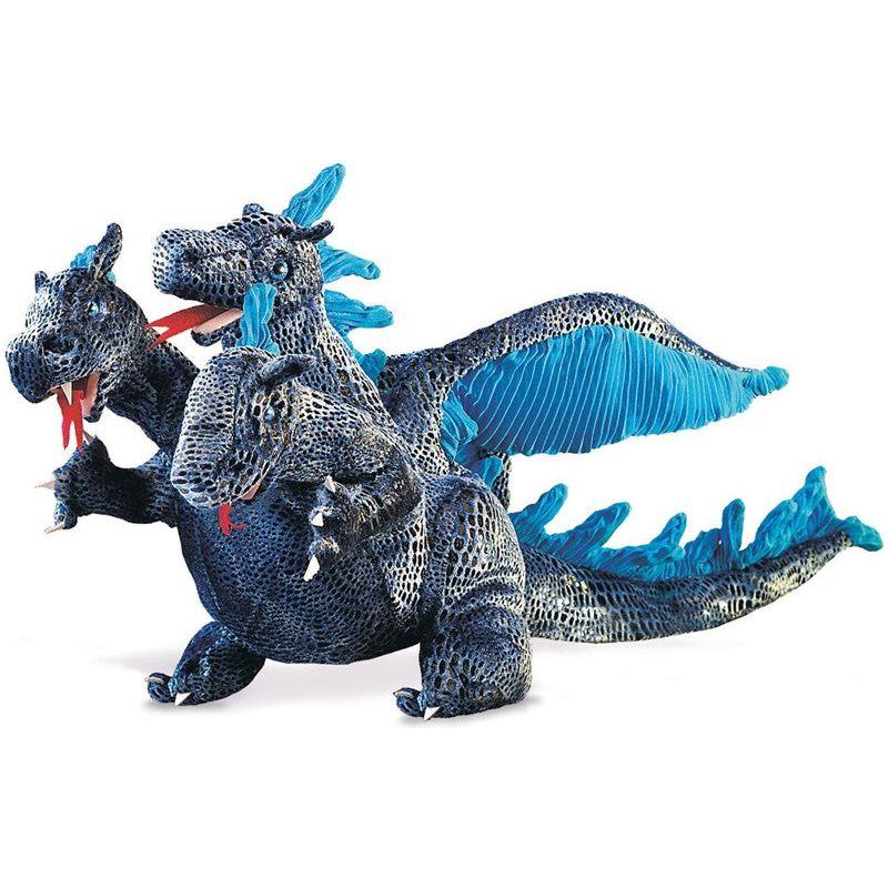 Folkmanis Blue Three-Headed Dragon Puppet 2387 canada ontario