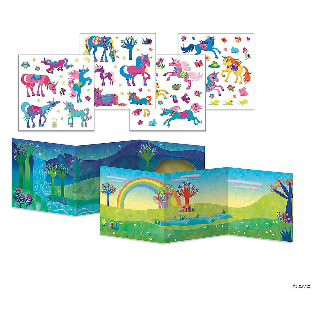 Peaceable Kingdom Reusable Sticker Tote Magical Unicorns