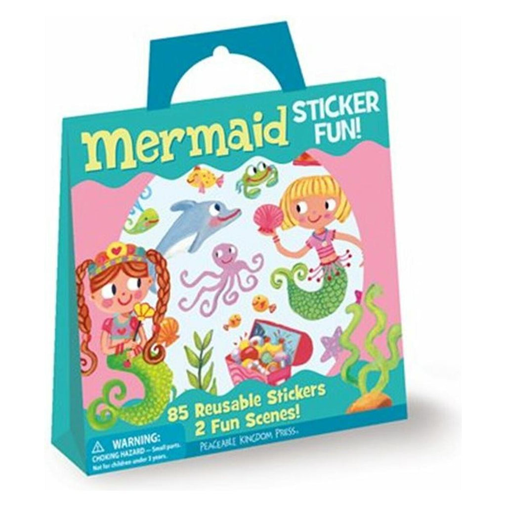Peaceable Kingdom Reusable Sticker Tote Mermaid
