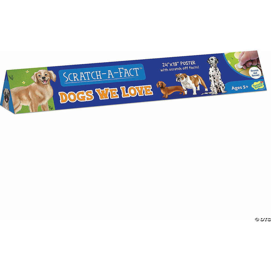 Peaceable Kingdom Scratch Off Poster: Dogs We Love