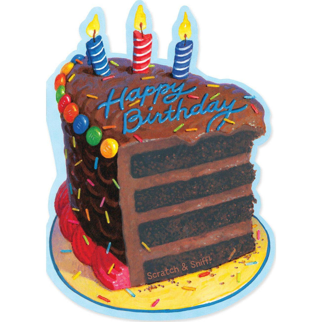 Peaceable Kingdom Birthday Scratch & Sniff Chocolate Cake Card